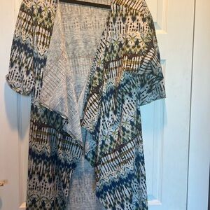 LuLaRoe Shirley kimono long layered cardigan duster. MEDIUM.